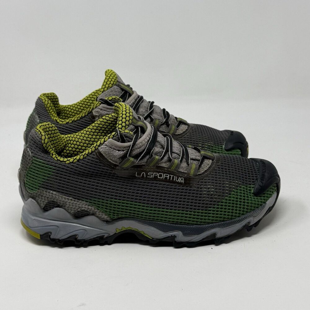 La Sportiva Wildcat Sneakers Mens 8.5 Gray Green Trail Running Hiking Shoes